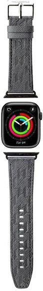 Rrip Apple Watch Karl Lagerfeld Saffiano Monogram, për 38/40/41mm, Argjend