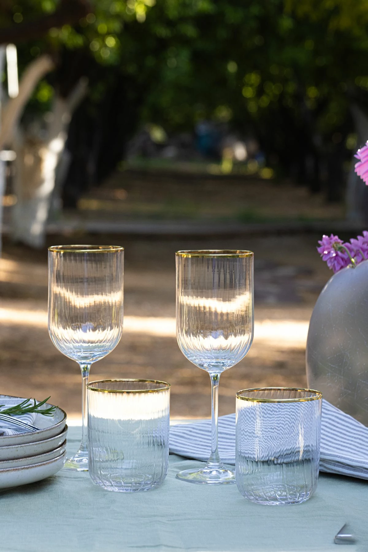 Set gotash prej qelqi (4 copë), Hermia Concept, Adore 410