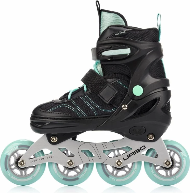 Rollera Meteor Urbo 38-41, të zeza/mint [Madhësia: Standarde]