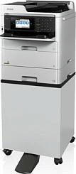 Kabinet nën printer Epson për WF-M5xxx/C5xxx dhe EM/EP-C800, me rrota, bardhë/zi