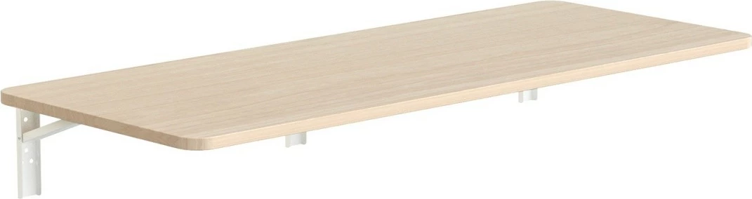 raft palosës mural, Maclean MC-128 WD, 100x40 cm, ngarkesë 50 kg, e bardhë/dru