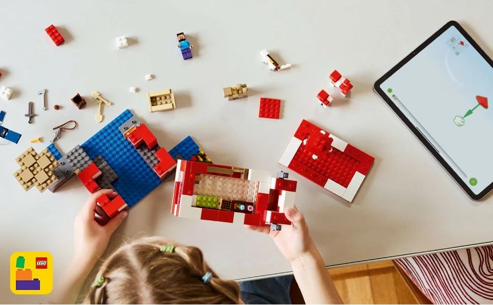 Set ndërtimi LEGO Minecraft 21270 Das Pilzkuh-Haus 500 pjesë multikolor