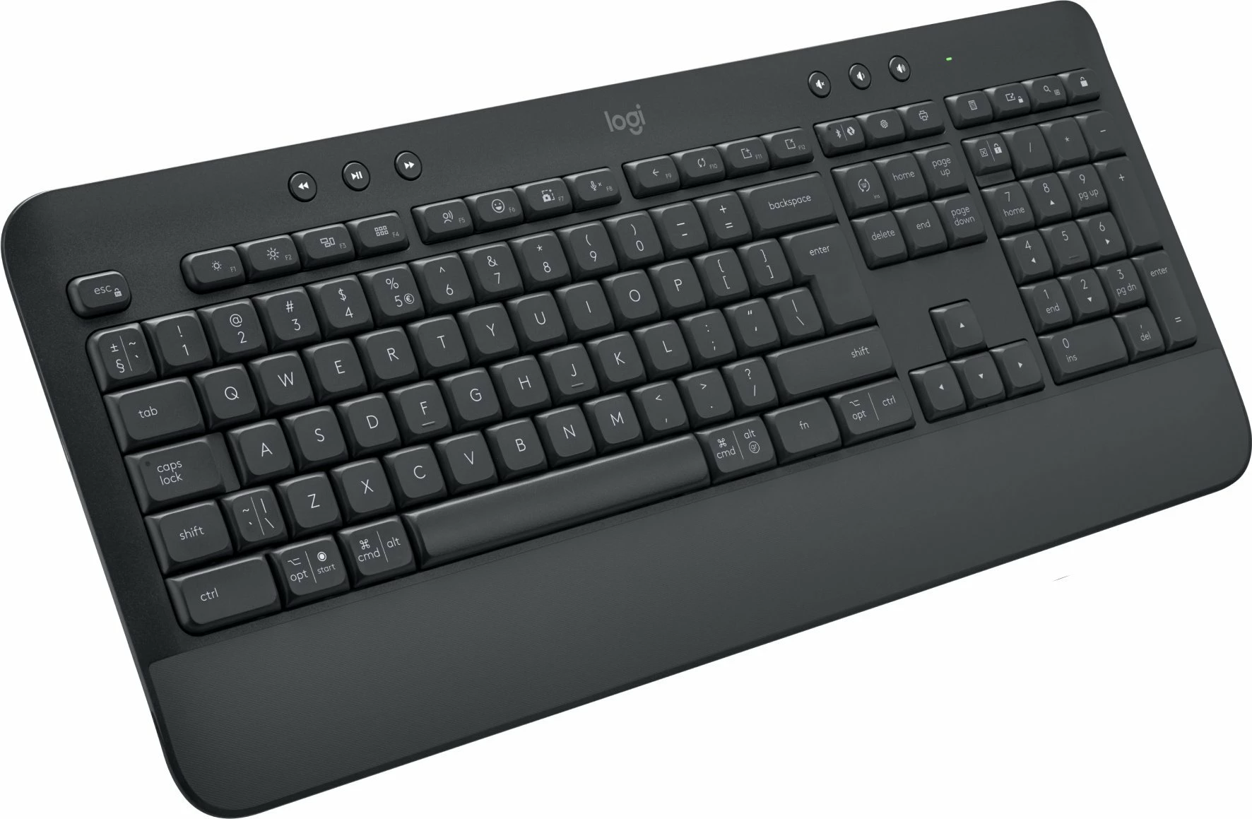 Tastierë Logitech Signature K650 920-010945, wireless, US layout, me numpad, pa ndriçim, Graphite
