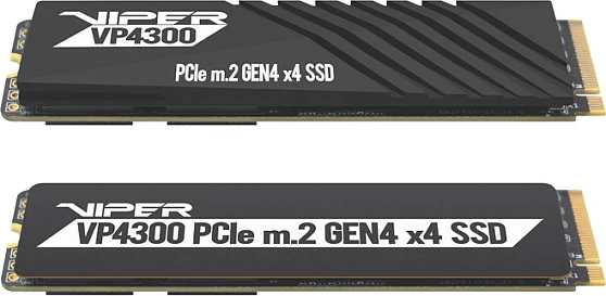 SSD i brendshëm Patriot Viper VP4300, M.2 NVMe PCIe 4.0, 2TB, 7400/6800 MB/s, e zezë