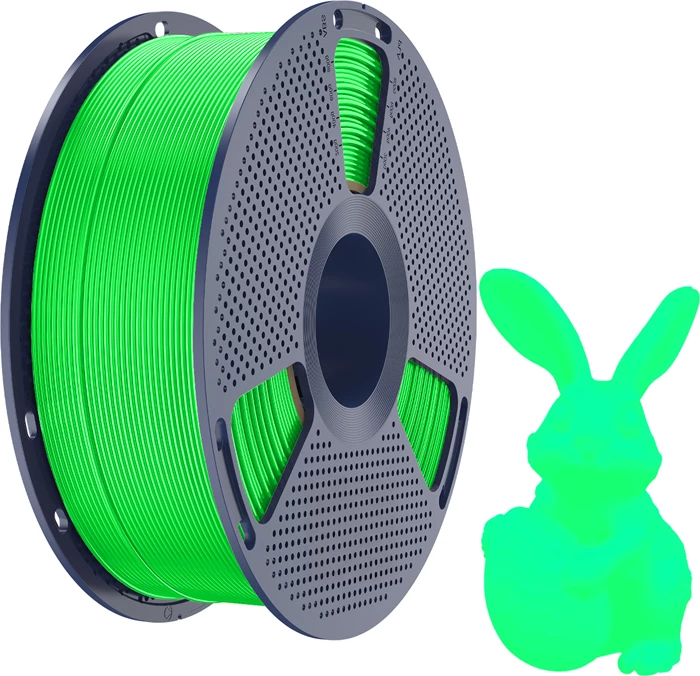 Filament PLA për printim 3D, Sunlu PLA Glow FG, 1.75 mm, 1 kg, Glow in the Dark, gjelbër