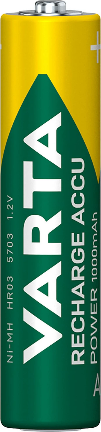 Bateri të rikarikueshme Varta 5703B AAA NiMH 1000 mAh, 2 copë, e artë/jeshile