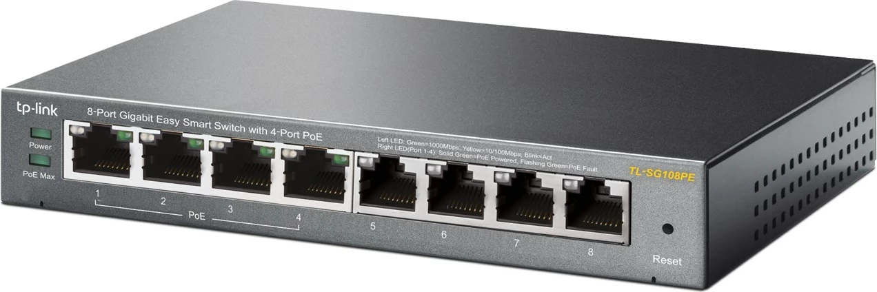 Switch TP-Link, 8 porte, 16GB/s, i zi