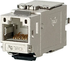 Modul Keystone RJ45 METZ CONNECT C6Amodul K 180, Cat6A, prizë femër, argjend