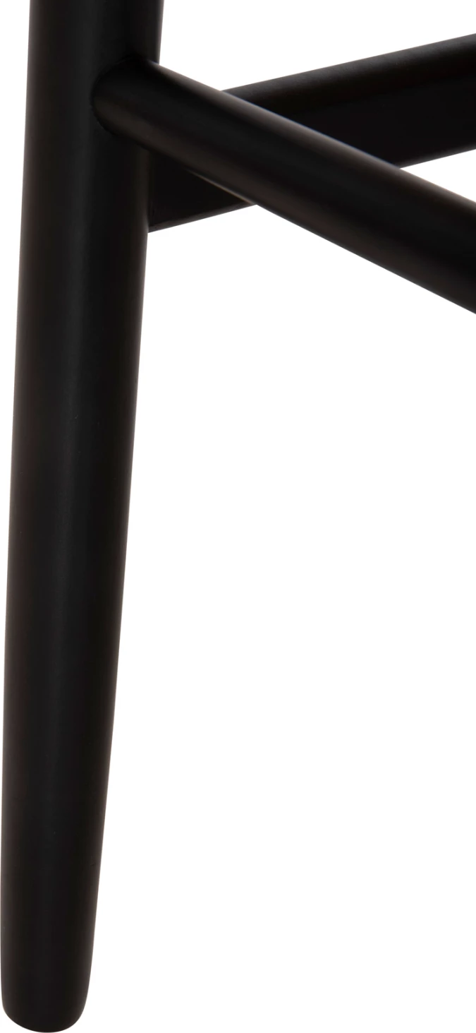 Karrige për ngrënie, dru ahu, ngjyrë e zezë-bezhë, FH8695.03, 54.5x53x75 cm