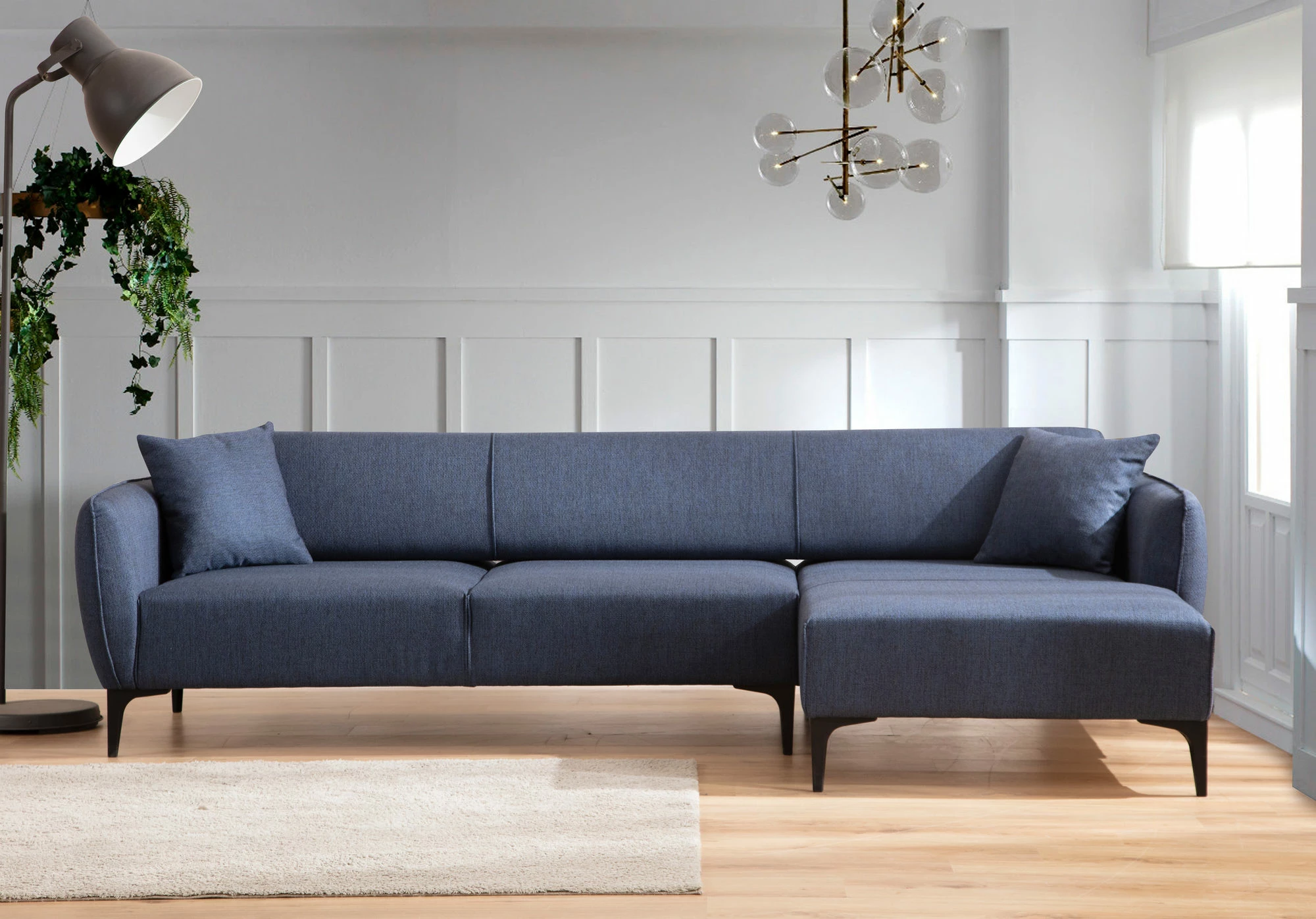 Këndare Atelier del Sofa, Belissimo, kënd i djathtë, ngjyrë kaltër