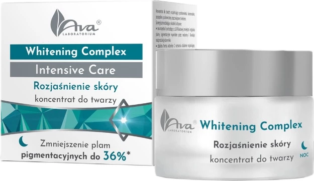 Koncentrat nate për fytyrë për femra Ava Laboratorium Whitening Complex Intensive Care Brightening, 50ml