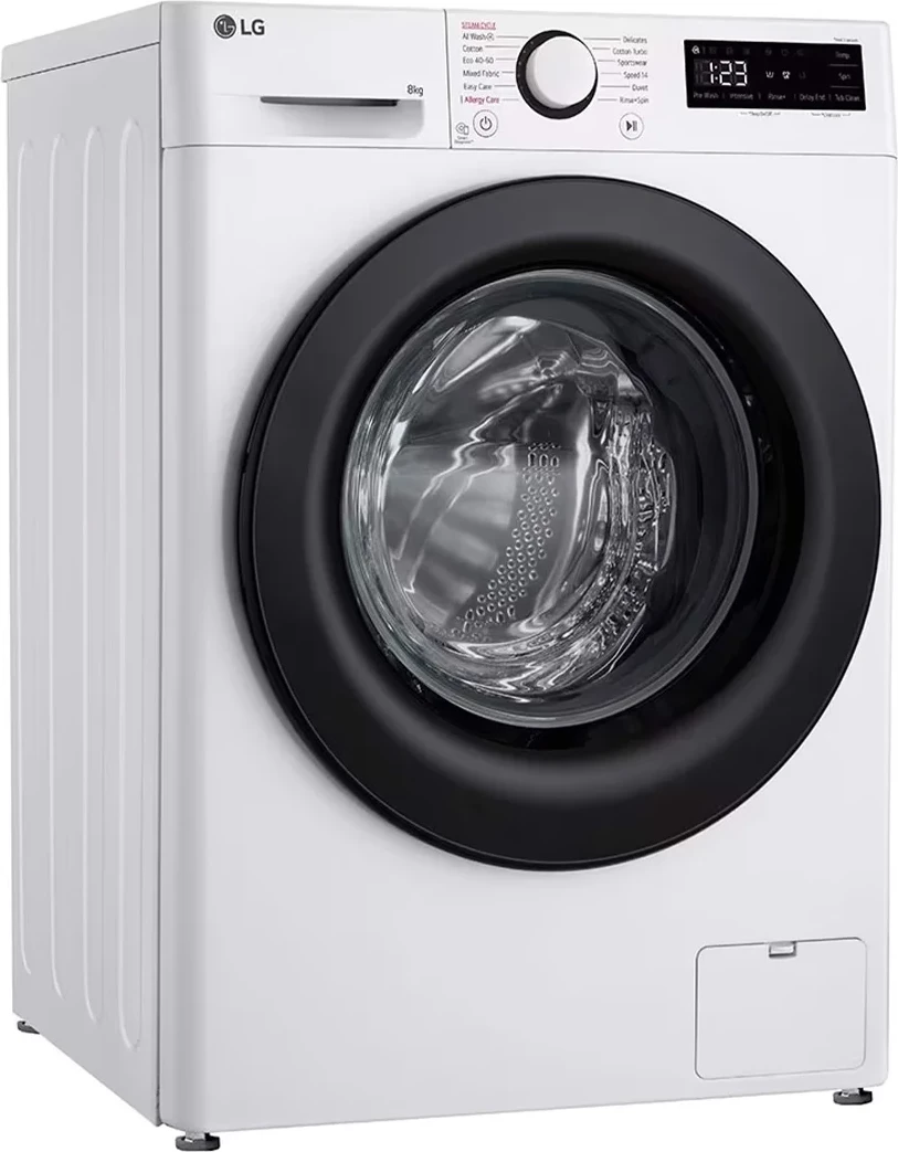 Makinë larëse, LG, F2WR508SBW, 8 kg, 1200 rpm, AI DD, Steam, klasa energjike A, slim, e bardhë