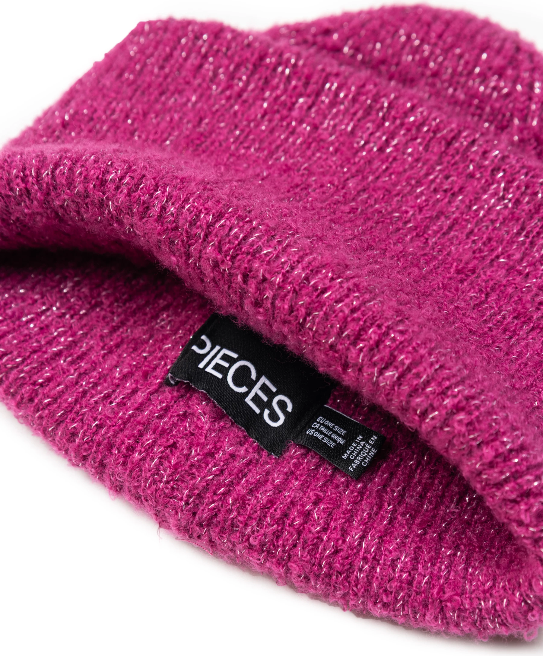 Kapelë për femra Pieces Pcpyron Lurex Hood Noos Bc 17114859, fuksi