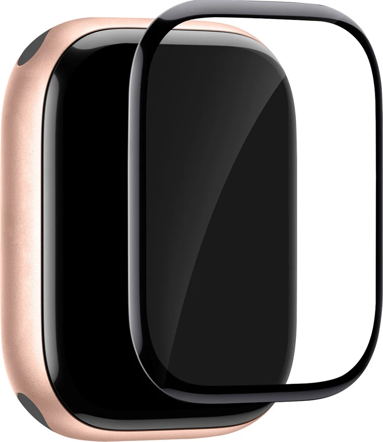 Folie mbrojtëse ekrani Puro Flexible Shield për Apple Watch 10/11 42mm, me aplikator, e zezë