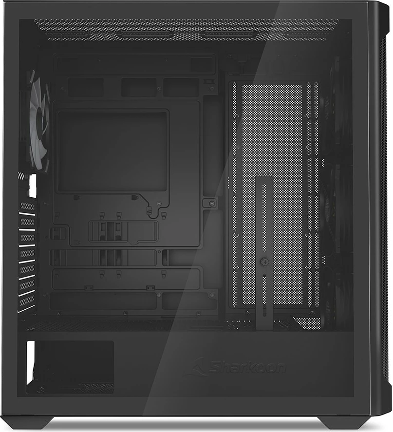 Kasë Sharkoon AK4W RGB ATX 1xGlas e zezë