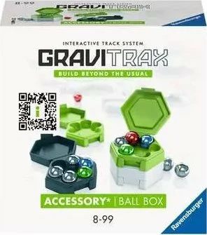 Set aksesor Ravensburger GraviTrax Ball Box 27468 (GXP-884301), 24 topa + 4 kuti
