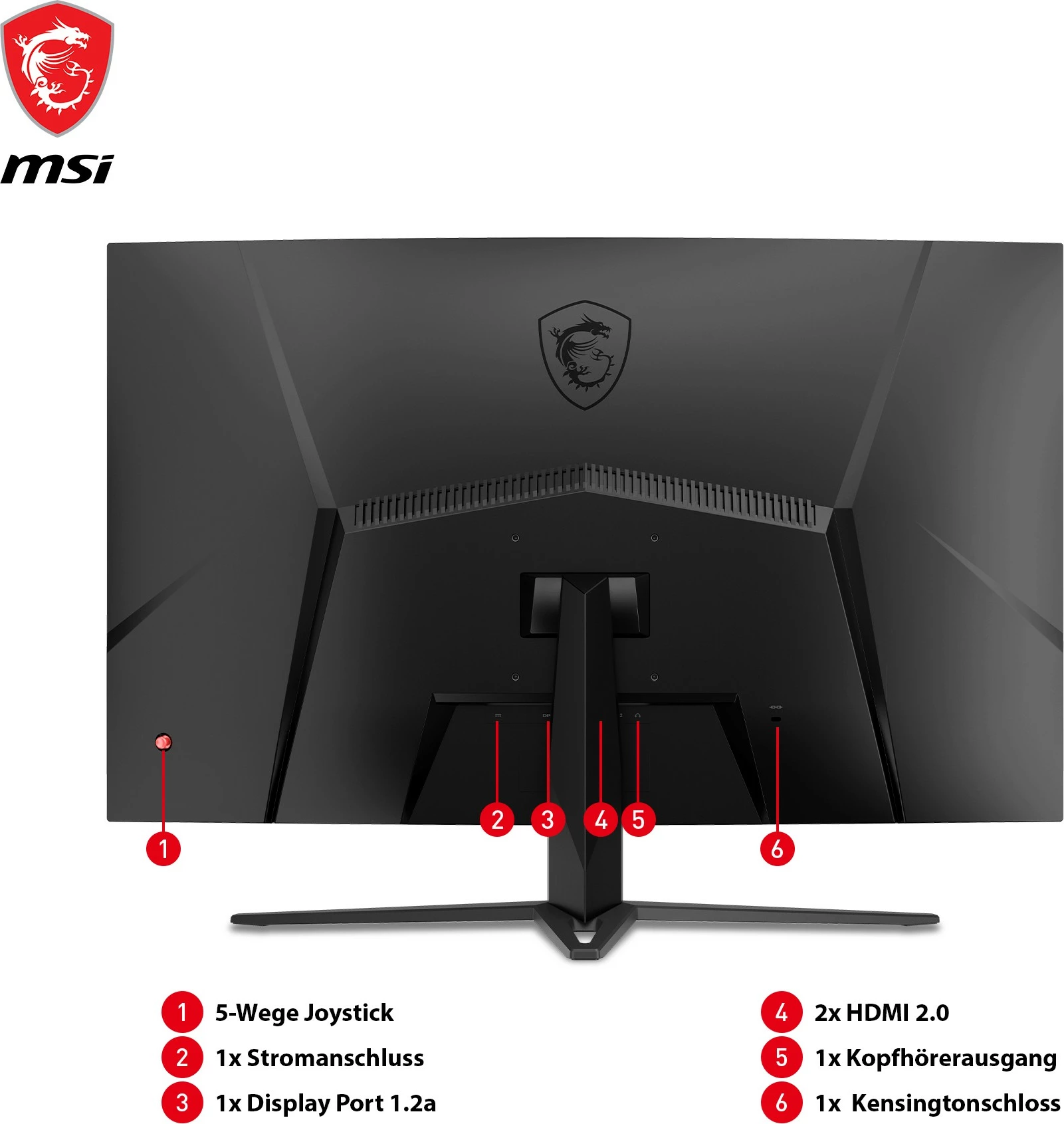 Monitor gaming MSI OPTIX G32C4XDE 31.5 inç 250Hz i zi