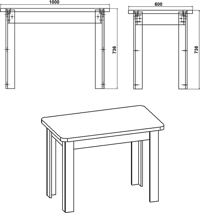 Tavolinë Celeste sonoma 100x60x73.5cm