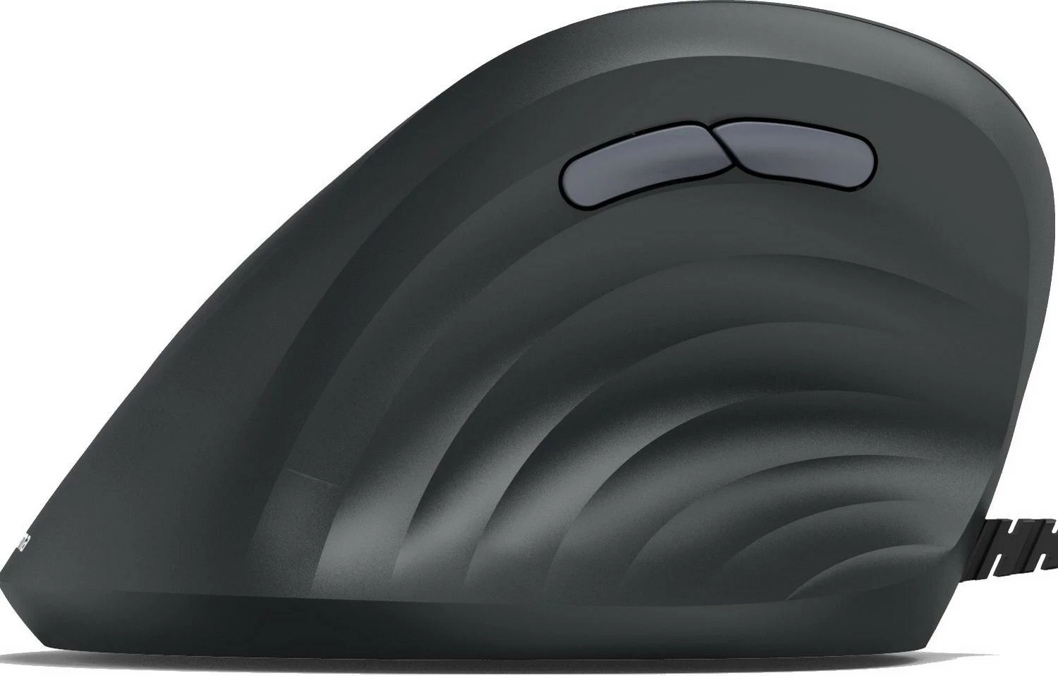 Maus vertikal Hama ECM-500, me kabëll, për të majtë, 7 taste, e zezë