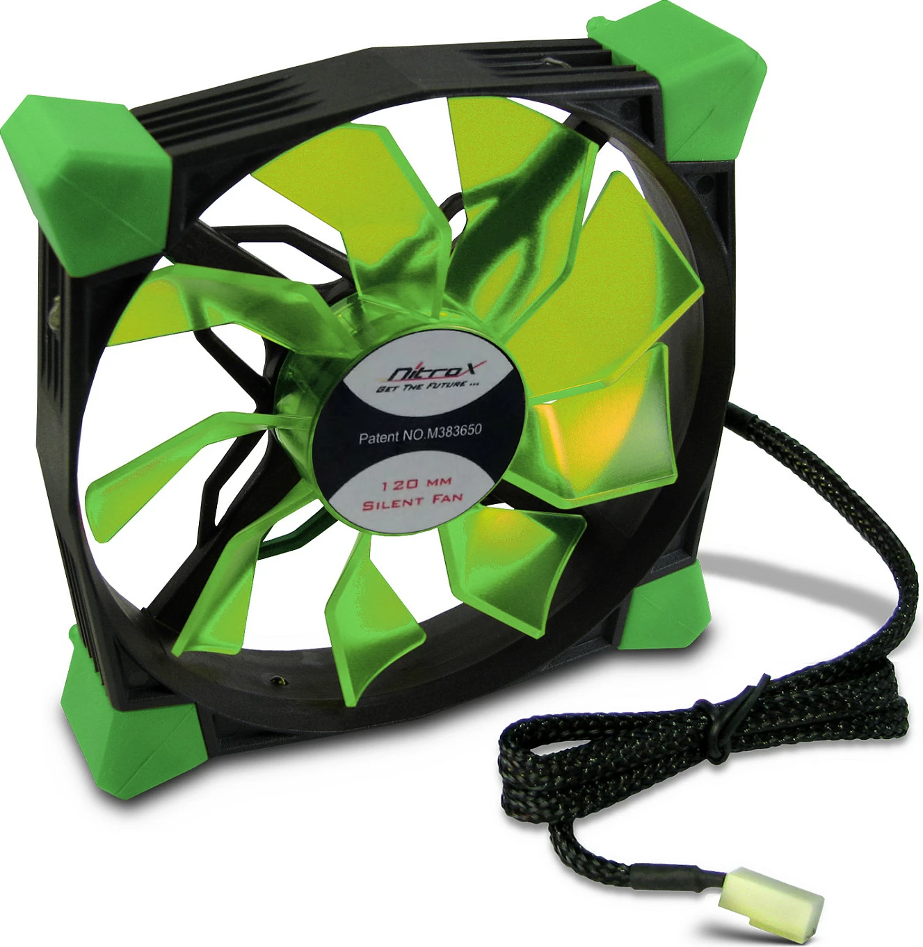 Ventilator për kasë Inter-Tech Nitrox N-120-GR, 120mm, i gjelbër
