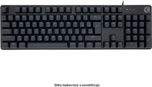 Tastierë mekanike gaming Logitech G413, USB, US International layout, ndriçim LED i bardhë, e zezë