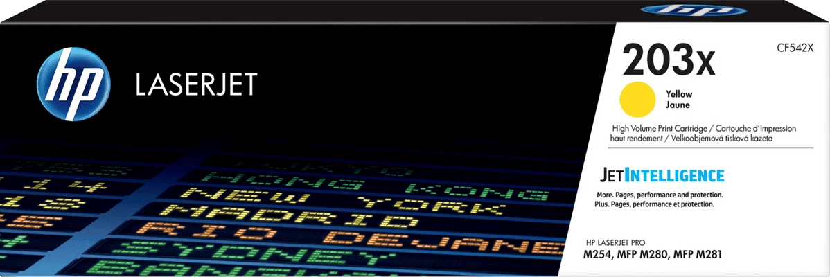 Toner HP 203X CF542X 2500 faqe XL e verdhë