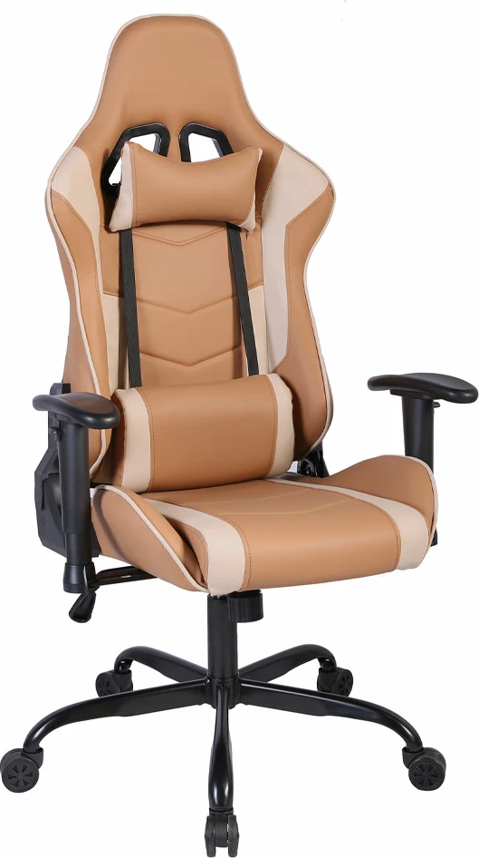 Karrige gaming EXPLOR për zyre, ngjyrë mocca-grez, 50x71x135