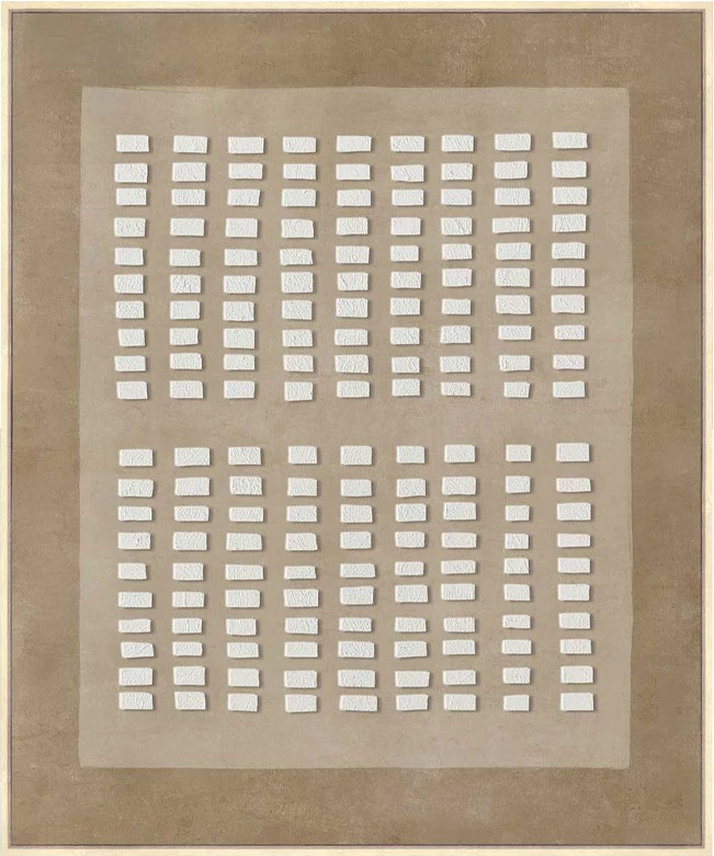 Pikturë dekorative me kornizë, kanavacë, ngjyrë kafe-bezhë, 80x120x4 cm