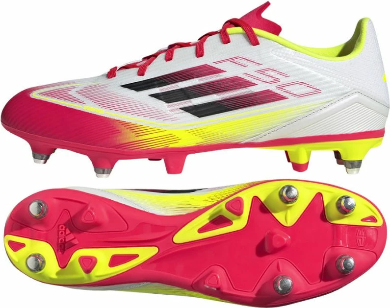 Atlete futbolli adidas për meshkuj, të bardha dhe të kuqe