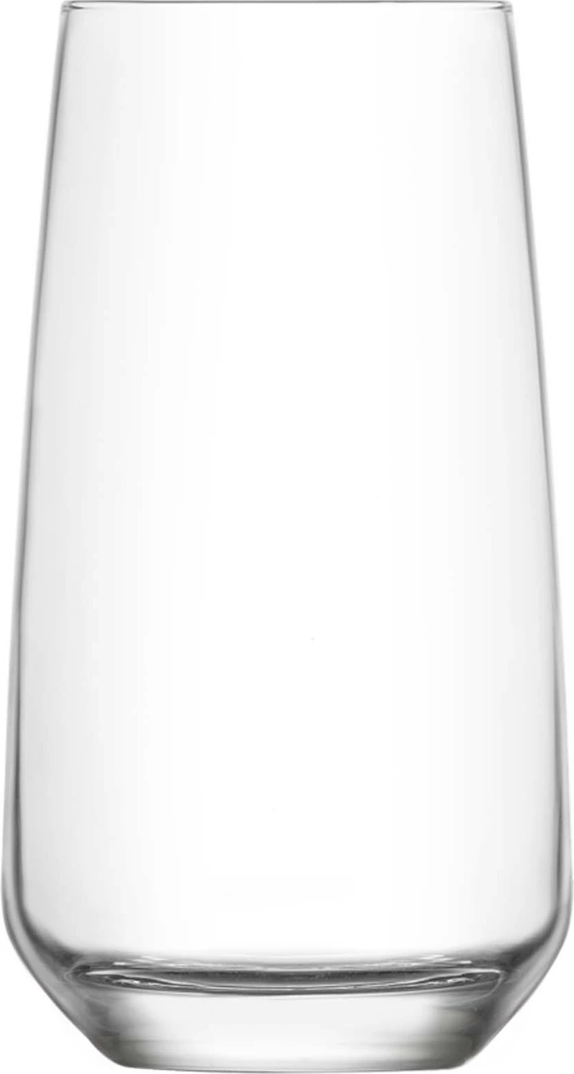 Gotë e gjatë LAV Lyon 480 ml, transparente, set 12 copë