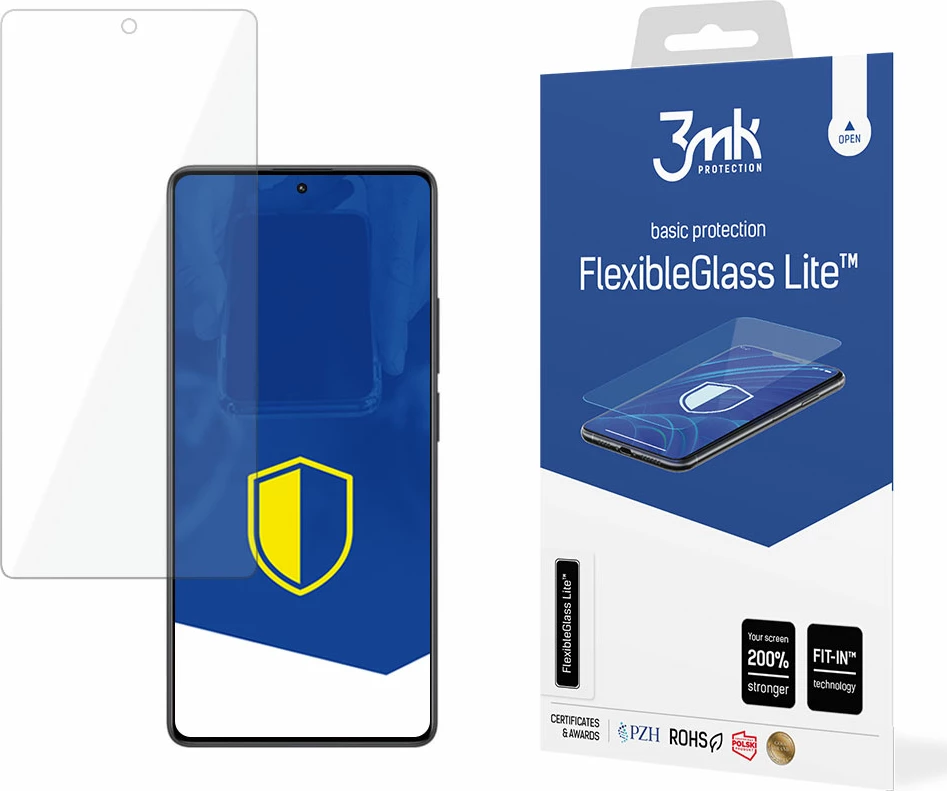 Xham mbrojtës hibrid 3mk FlexibleGlass Lite për Xiaomi Redmi Note 13 Pro, Transparent
