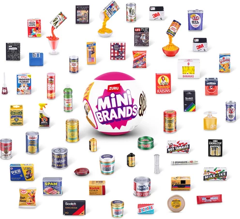 Kapsula Mini Brands Retro, 4 copë (stilet ndryshojnë)