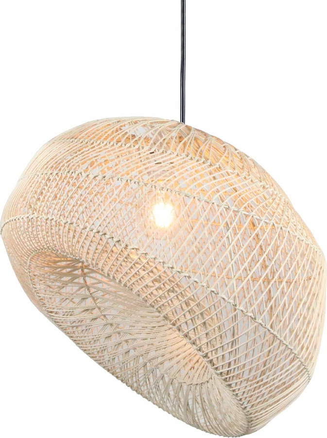 Llambë tavani Ankur, metal dhe ratan natyral, 57x48x32cm