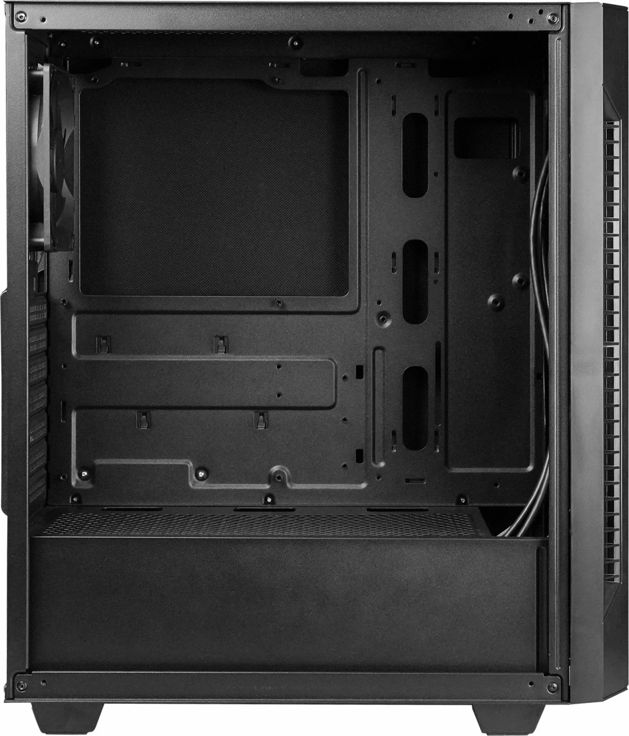Kasë Chieftec Elox AS-01B-OP Midi Tower ATX/Micro-ATX/Mini-ITX, pa furnizues rryme, e zezë