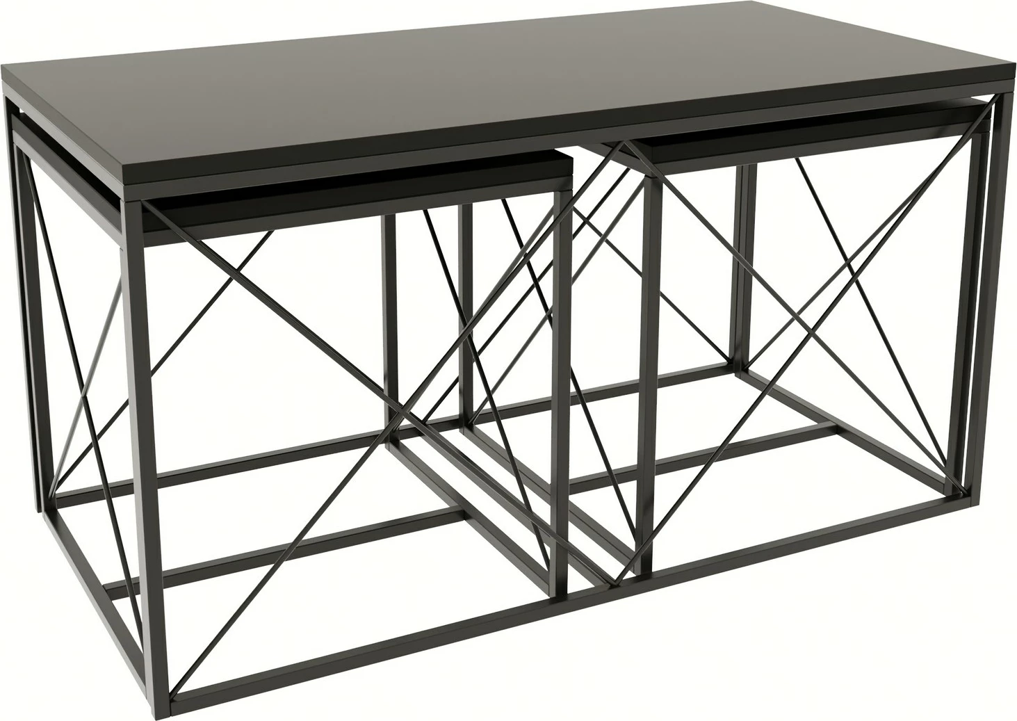 Set tavolinash për kafe Skye Decor, Defne, anthracite