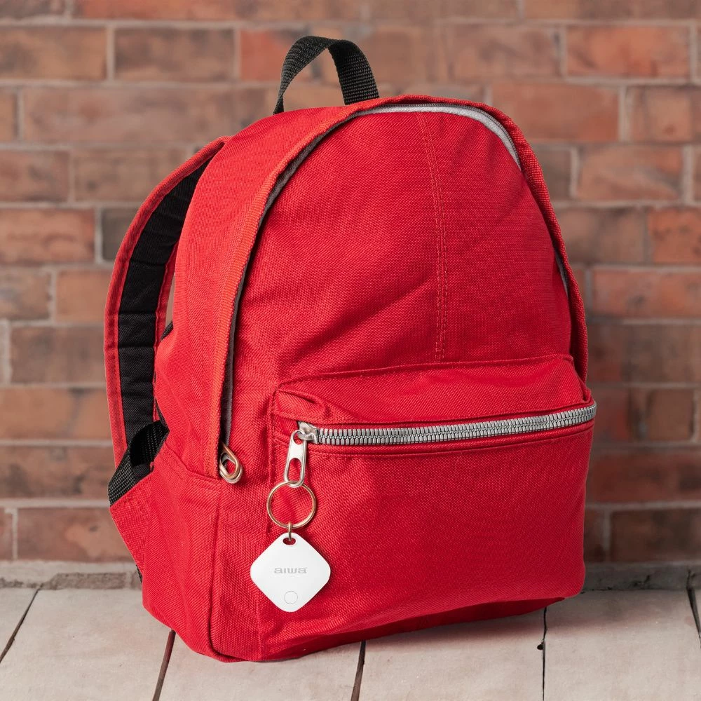 Gjurmues Bluetooth Aiwa AT-ITAG100, kompatibil me Apple Find My, bateri CR2032, i bardhë, me rrip