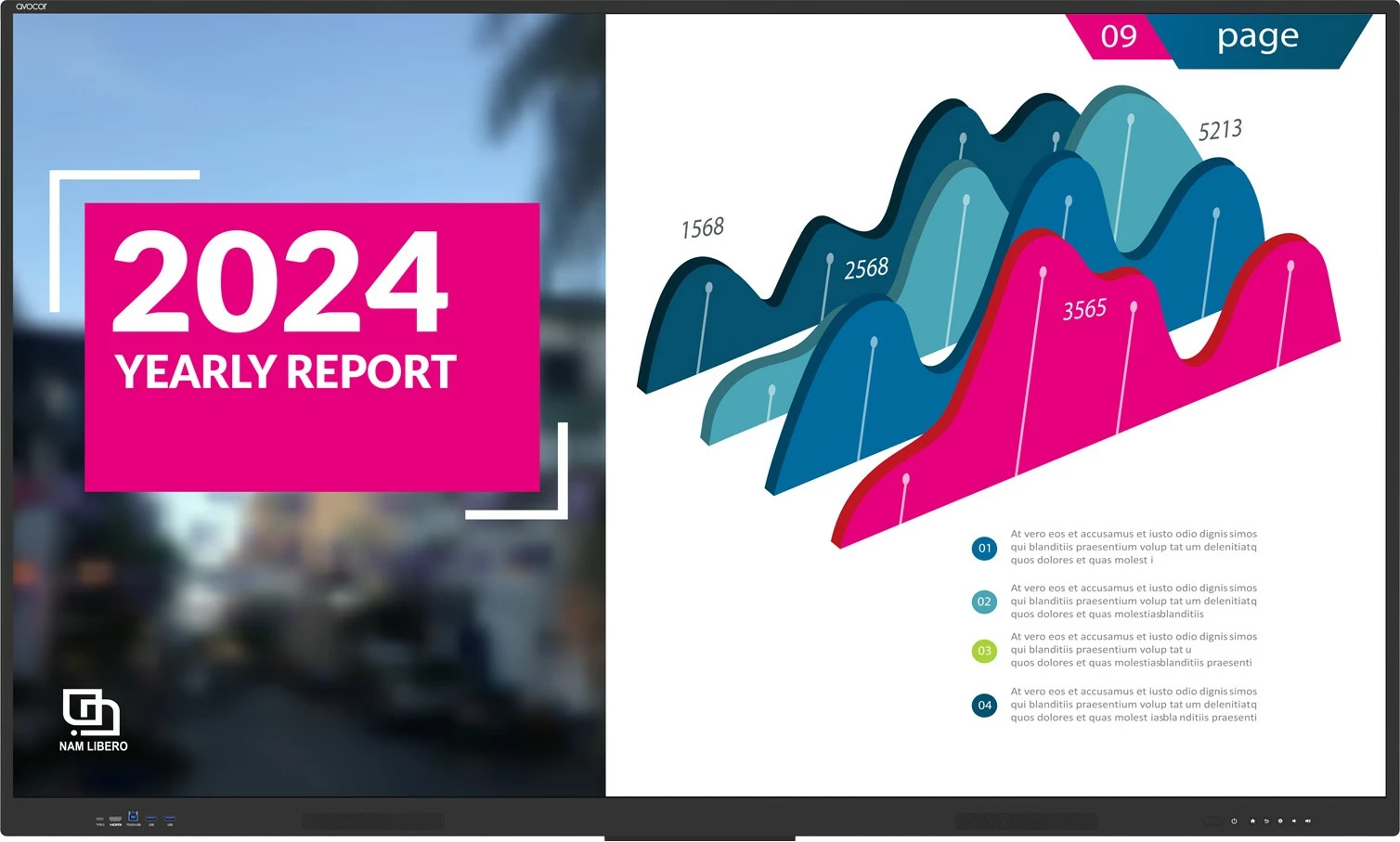 Ekran i madh AVOCOR E Serie AVE-6550 65 inç