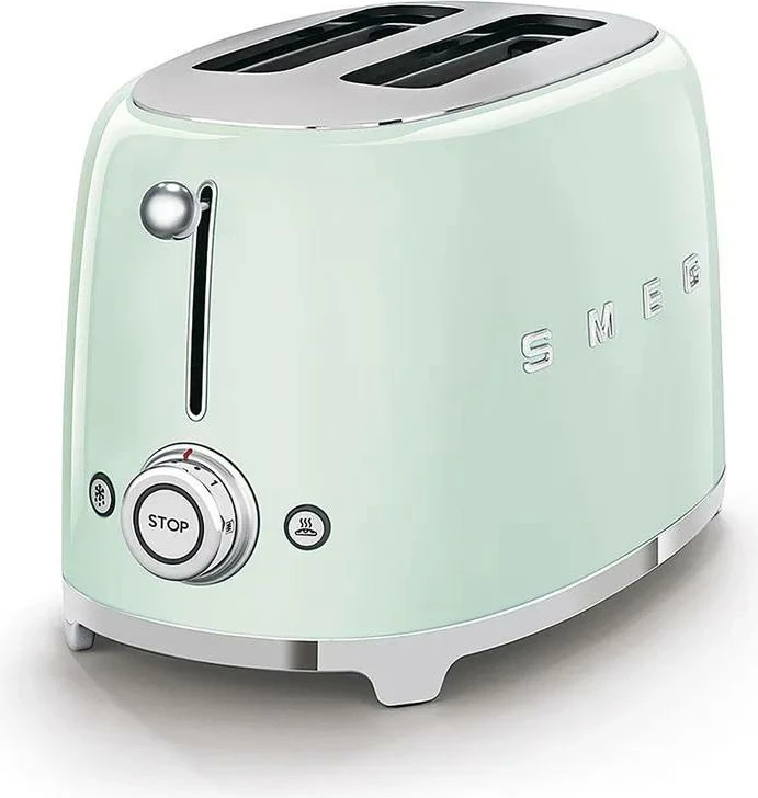 Toster Smeg TSF01PGEU 950W, 2 slota, pop-up, jeshile pastel