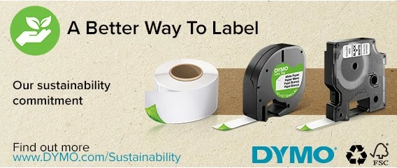 Shirit etikete DYMO D1 Standard, 12mm, i zi mbi të bardhë, 7m