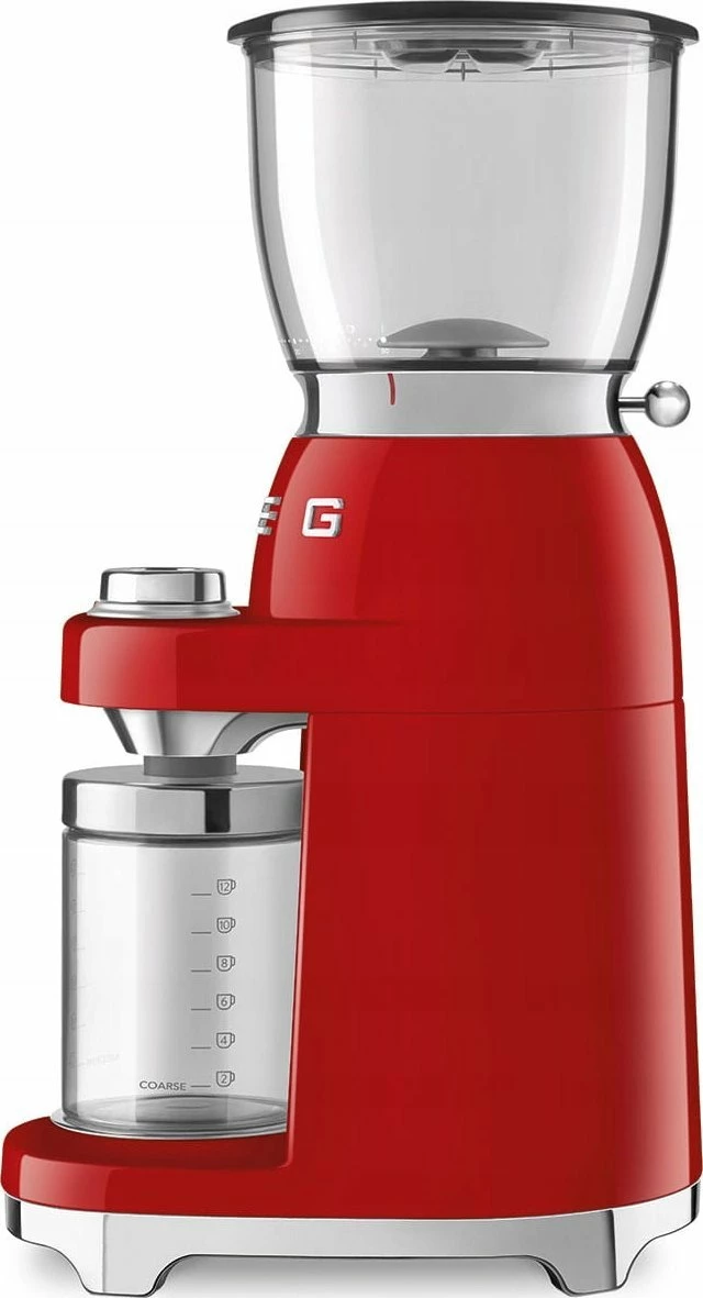 Mulli kafeje Smeg CGF11RDEU, 150 W, 30 nivele bluarjeje, 350 g, i kuq