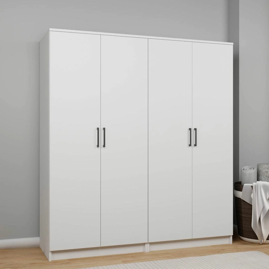 Dollap për rroba, ngjyrë e bardhë, Skye Decor, Kardelen 1600-103