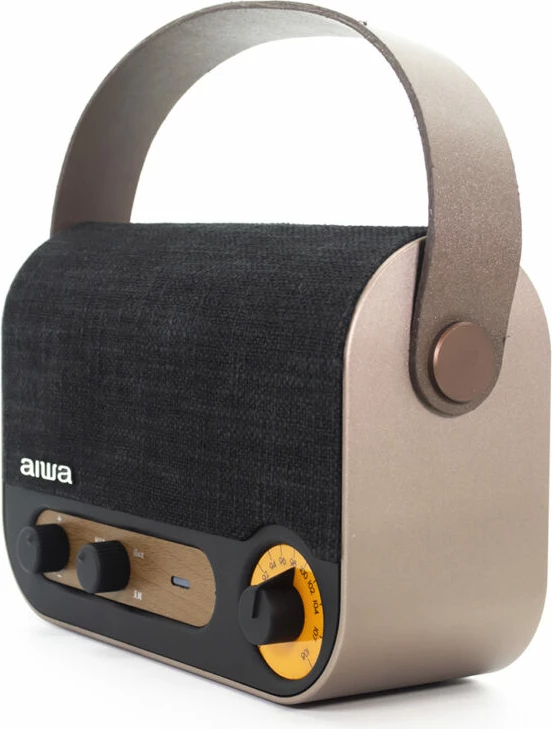 Radio portative/Altoparlant Bluetooth Aiwa RBTU-600, FM, Bluetooth 5.0, 2x5W RMS, bateri 2200mAh, i zi