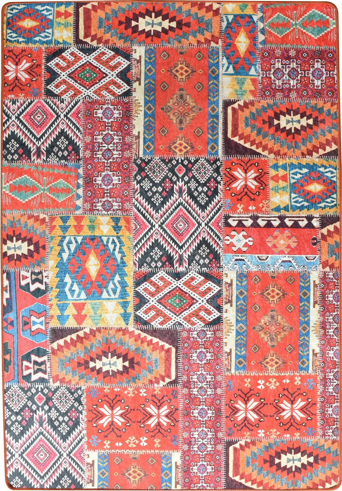 Qilim korridori, shumëngjyrësh, Conceptum Hypnose Patchwork, 80x200cm