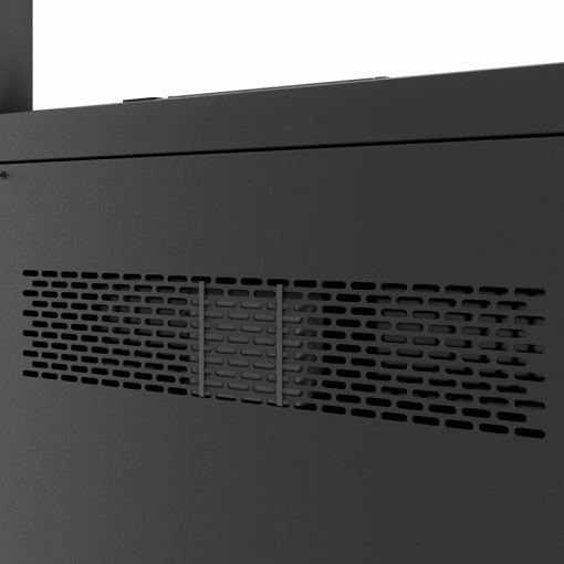 Mbajtëse dyshemeje për 2 TV Hagor Pro-Tower L Dual 55"-65", 2x55 kg, VESA 200x200-600x400, e zezë