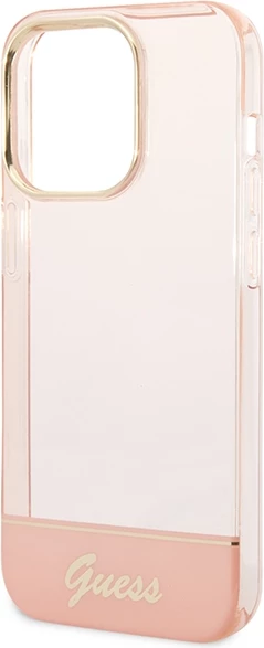 Mbështjellës Guess Translucent për iPhone 14 Pro Max 6.7", Rozë