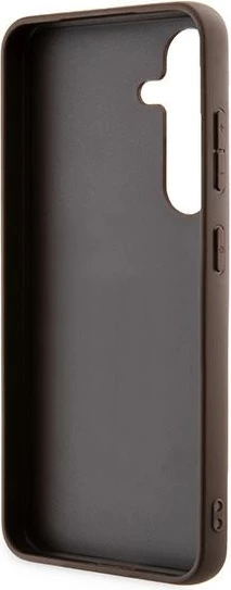 Mbështjellës Guess 4G Metal Gold Logo për Samsung Galaxy S24, Kafe