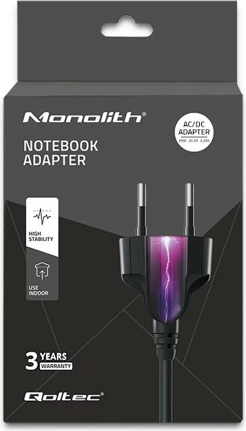 Furnizues energjie Qoltec 51027, 65W, USB Type-C, Power Delivery, i zi