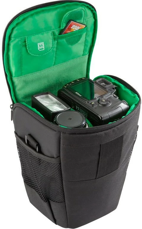Çantë kamerash RIVACASE Green Mantis 3 ndarje, e zezë/gjelbër