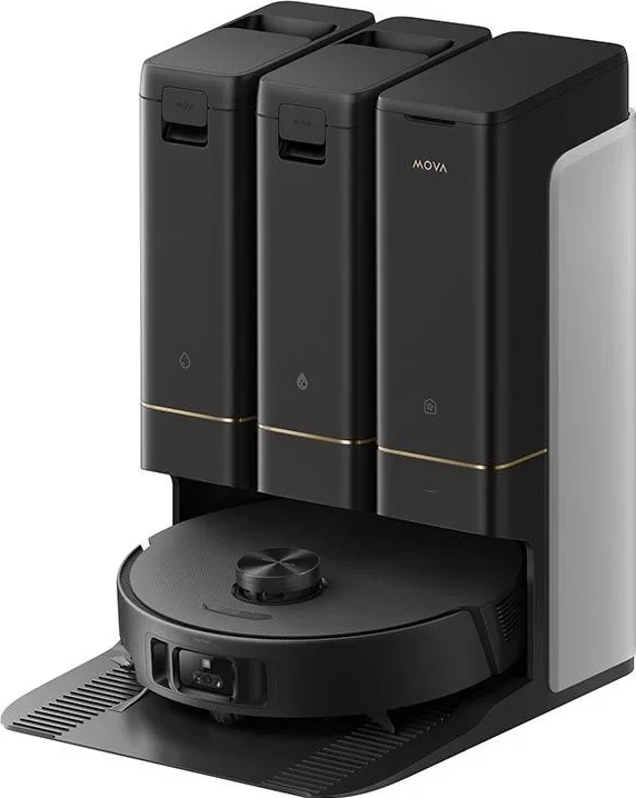 Robot fshesë me vakum dhe mop MOVA Z50 Ultra, 19000 Pa, depo uji 4.5/4 L, karikim 4 h, MPN RLZ92CE, i zi