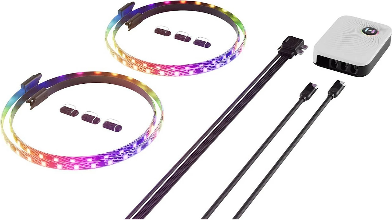Shirit LED HYTE LS30, 2 copë me Nexus Portal NP50, RGB